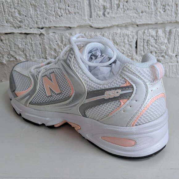 NEW BALANCE MEN'S NEW NEVER WORN SIZE 10.5 PINK/WHITE - Picture 3 of 10